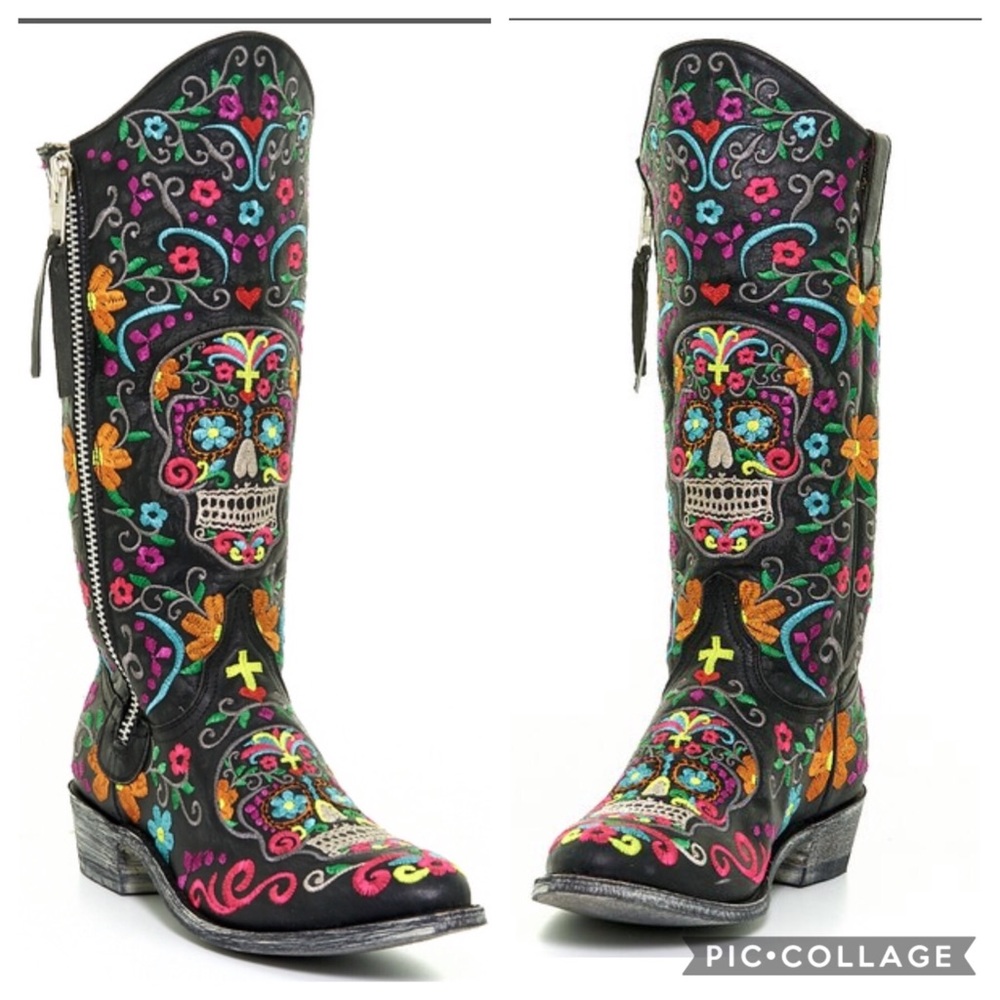 Old Gringo Sugar Skull Boots